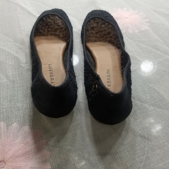 Lucky Brand Womens Ballet Flats Shoes Black 6.5 - Picture 2 of 8